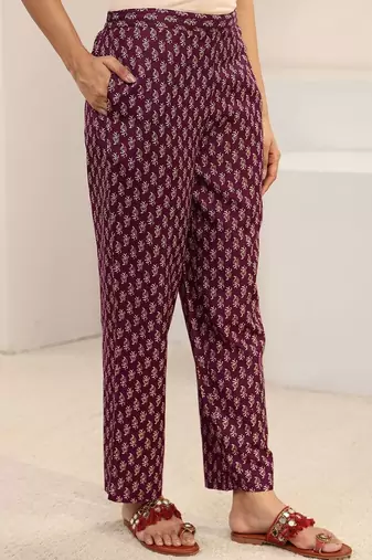 women ethnic motifs printed regular thread work kurta with trousers & with dupatta