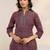 women ethnic motifs printed regular thread work kurta with trousers & with dupatta