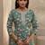 women floral printed regular thread work kurta with trousers & with dupatta