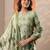 floral printed straight kurta with trousers & dupatta