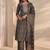 libas green ajrak printed straight suit set with dupatta