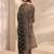 libas green ajrak printed straight suit set with dupatta