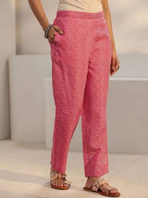 women ethnic motifs printed regular thread work kurta with trousers & with dupatta 6