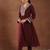 women ethnic motifs embroidered a-line kurta with trousers & dupatta
