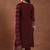 women ethnic motifs embroidered a-line kurta with trousers & dupatta