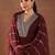 women ethnic motifs embroidered a-line kurta with trousers & dupatta