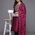 floral yoke design straight sequinned kurta with trousers & dupatta