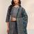 women ethnic motifs printed regular thread work kurta with trousers & with dupatta
