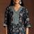 floral printed regular sequinned kurti with dhoti pant & dupatta