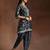 floral printed regular sequinned kurti with dhoti pant & dupatta