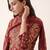 women floral printed regular thread work kurta with trousers & with dupatta