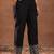 round neck panelled beads work straight kurta with trousers & dupatta