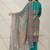 women ethnic motifs printed regular mirror work kurta with trousers & with dupatta