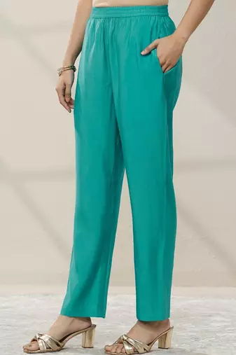 women ethnic motifs printed regular mirror work kurta with trousers & with dupatta