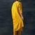 women floral yoke design sequinned kurta with trousers & with dupatta