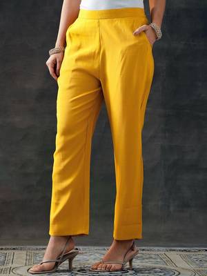 women floral yoke design sequinned kurta with trousers & with dupatta 7