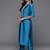 floral embroidered zari regular kurta with trousers dupatta