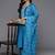 floral embroidered zari regular kurta with trousers dupatta