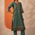 women ethnic motifs regular thread work kurta with trousers & with dupatta