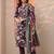 women floral printed regular thread work kurta with trousers & with dupatta