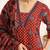 women ethnic motifs printed regular cotton blend kurta with trousers & with dupatta