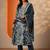 women floral printed regular thread work kurta with trousers & with dupatta