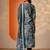 women floral printed regular thread work kurta with trousers & with dupatta