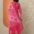 bandhani printed thread work straight kurta with trousers & dupatta