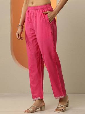 bandhani printed thread work straight kurta with trousers & dupatta 7