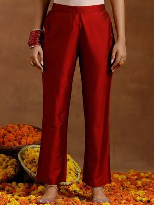 women ethnic motifs embroidered empire mirror work kurta with trousers & with dupatta 3