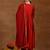 women ethnic motifs embroidered empire mirror work kurta with trousers & with dupatta