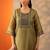 women embroidered regular thread work kurta with trousers & with dupatta