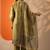 women embroidered regular thread work kurta with trousers & with dupatta