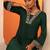 women ethnic motifs embroidered regular thread work kurta with trousers