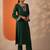 women ethnic motifs embroidered regular thread work kurta with trousers