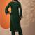 women ethnic motifs embroidered regular thread work kurta with trousers