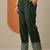 green and white round neck beads and stones straight kurta with trouser & dupatta