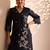 women floral embroidered kurta with trouser