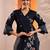 women floral embroidered kurta with trouser