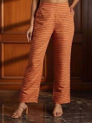 ethnic motifs printed kurta with trousers & dupatta 5