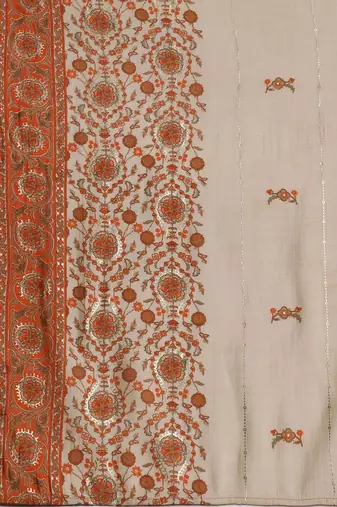 ethnic motifs printed kurta with trousers & dupatta