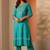 women ethnic motifs embroidered regular thread work kurta with trousers
