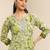 libas green floral printed straight suit set with dupatta