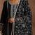 floral yoke design panelled sequinned kurta with trousers & dupatta