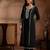 floral yoke design panelled sequinned kurta with trousers & dupatta