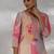floral printed regular thread work straight kurta with trousers with dupatta
