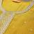 floral embroidered straight zari work kurta with trousers & dupatta