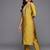 floral embroidered straight zari work kurta with trousers & dupatta
