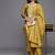 floral embroidered straight zari work kurta with trousers & dupatta