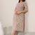 women floral printed regular thread work kurta with trousers